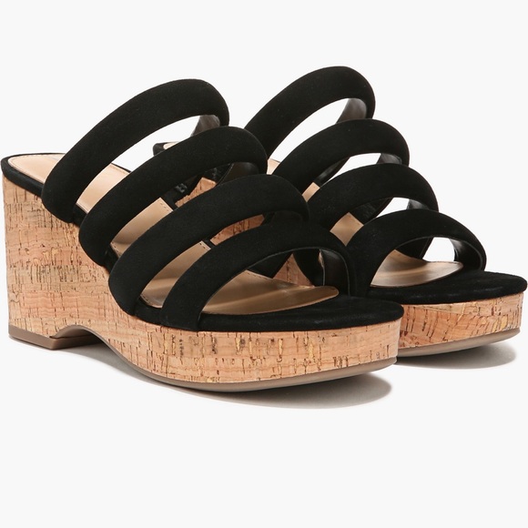 Sam Edelman Yukon Platform Wedge Sandal Size 8 BLACK - Picture 8 of 11